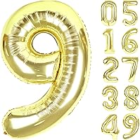 Vista 83 de Globos con números con estampado de vaca, globos de 40 pulgadas del número 0-9 (cero-nueve), globo de vaca para suministros de fiesta de cumpleaños