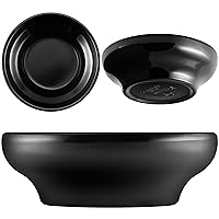 Vista 2 de Carlisle FoodService Products 087503 Plato de salsa de melamina, 5 oz de capacidad, negro (caja de 48)