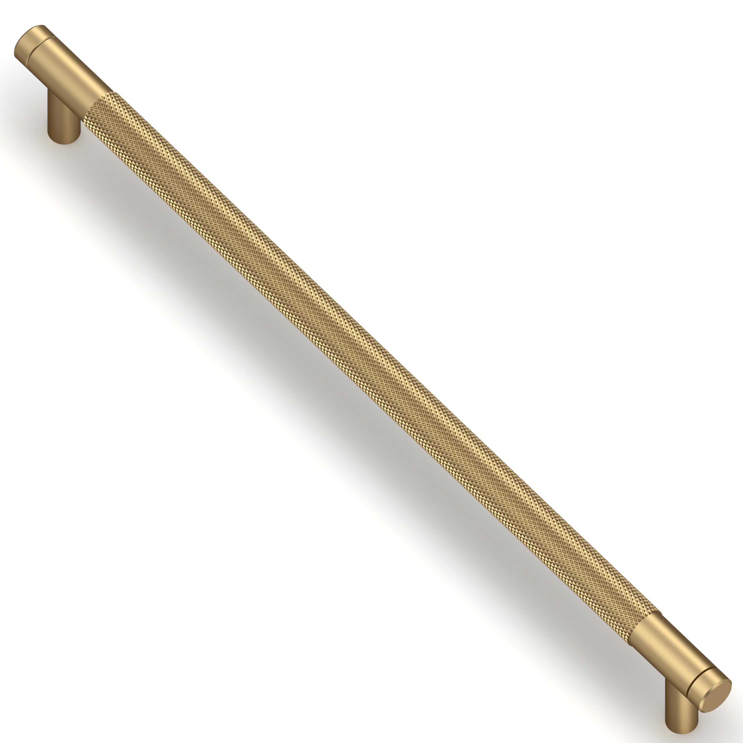 Asimerdeco 10 Pack Champagne Bronze Knurled Cabinet Pulls 10 Inch(256mm) Kitchen Cabinet Handles Cabinet Hardware Drawer Pulls
