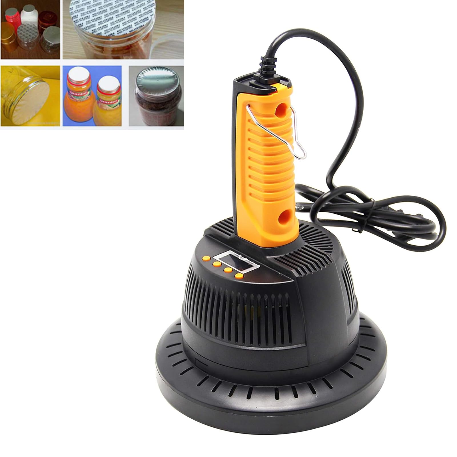 asdchZen Handheld Electromagnetic Induction Sealing Machine, Aluminum Foil Plastic Cap Sealing Machine, Sealing Diameter 20-100Mm/Power: 1200W, For Bottle Caps