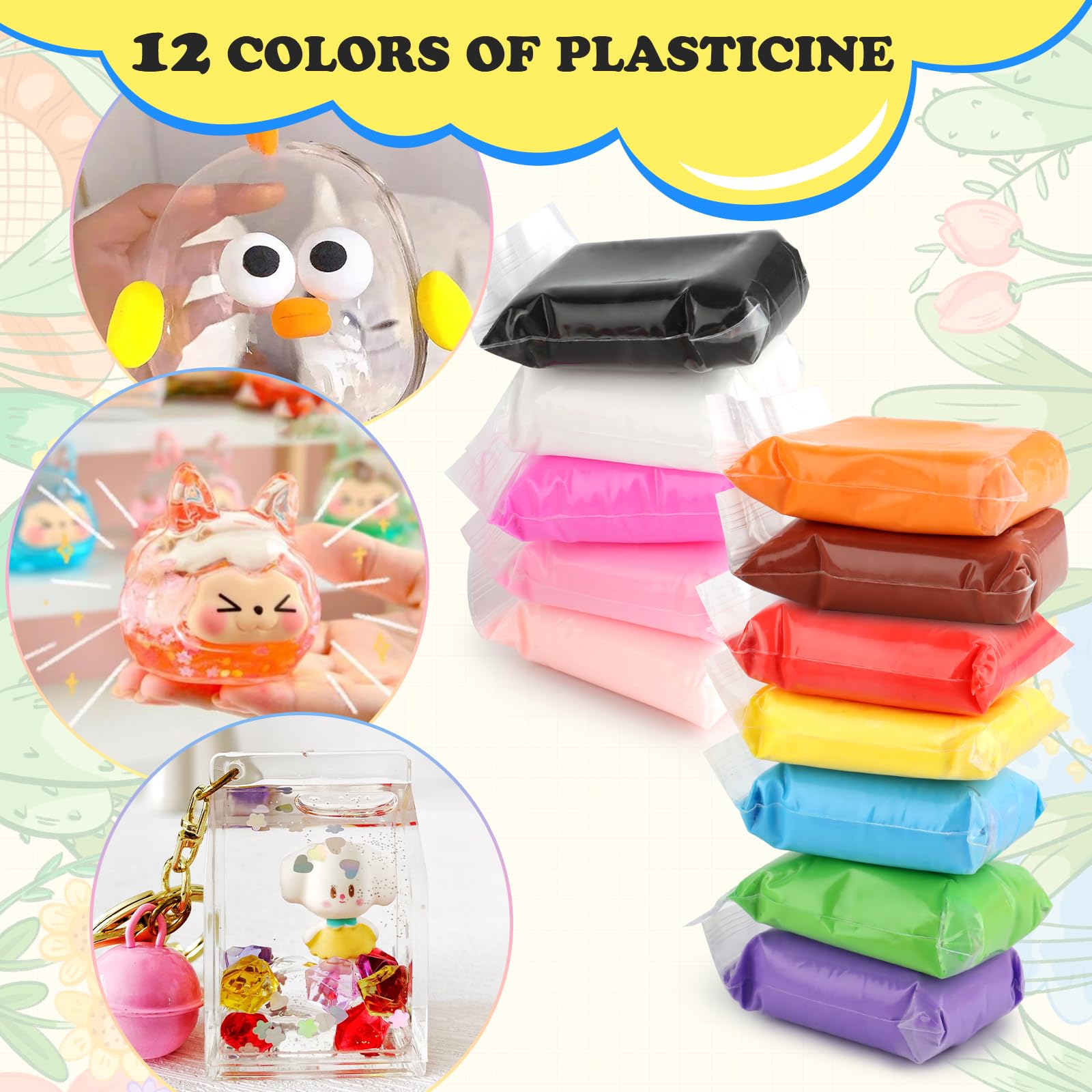MXTIMWAN Nano Tape Bubbles Set, 55 Stück Doppelseitiges Klebeband Set für Blow Bubbles, DIY Bubble Tape Nano Klebeband mit 3 Rollen Nanoband Doppelseitig für Kinder Jungen Mädchen