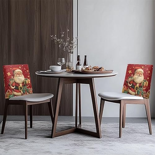 Miniatura 7 de Santa Claus forros para Sillas De Comedor Navideñas Funda para silla de comedor para sala de Navidad, cocina, fiesta, boda, hotel, hogar