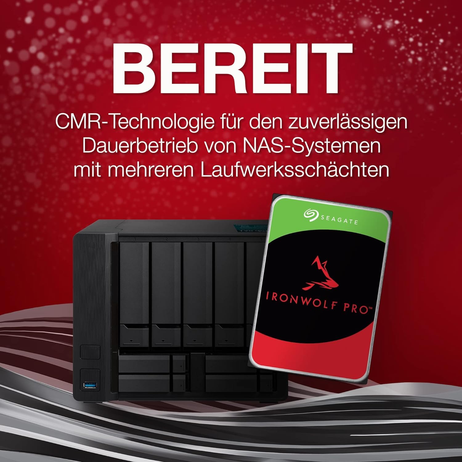 Seagate IronWolf PRO 18TB Interne Festplatte CMR 3.5 Zoll SATA III 256 MB, ST18000NE000 (Ricondizionato)
