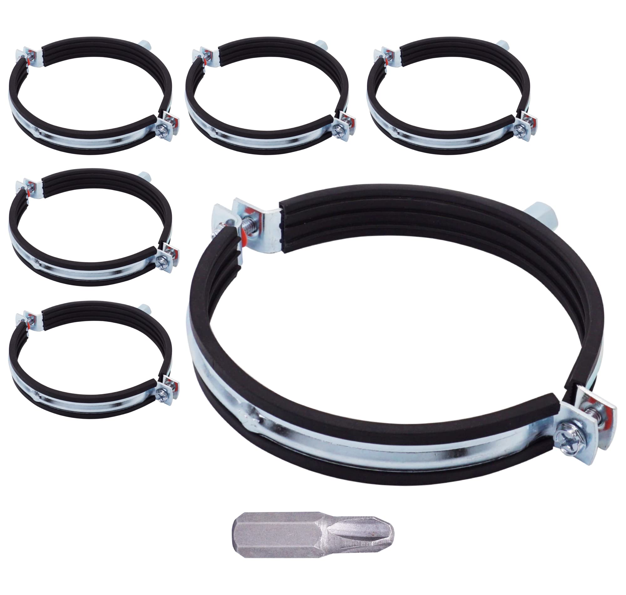 Supports de tuyau pour montage mural SKIR'CO VMC 125 mm pour un confort acoustique à la maison