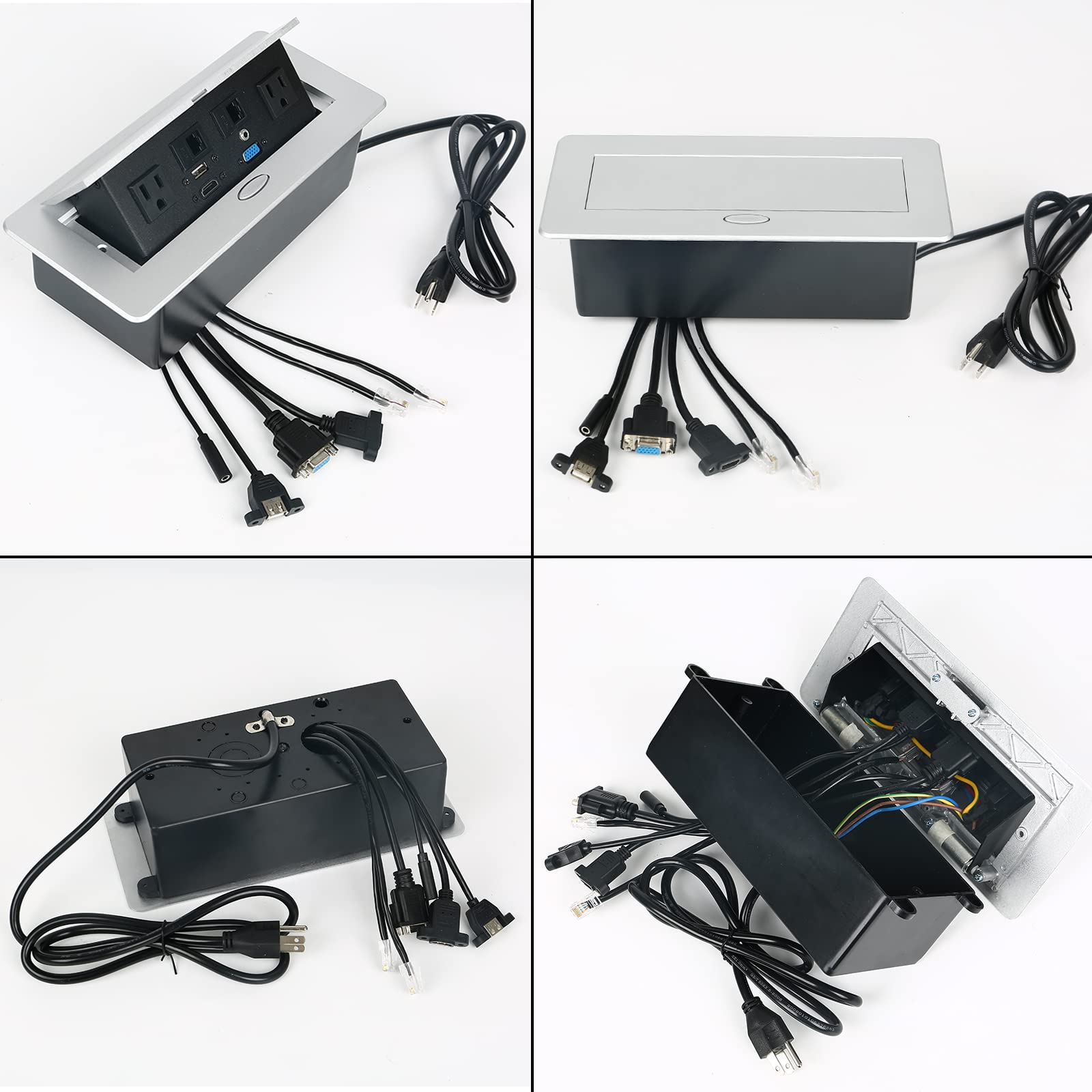 Snapklik.com : Table Pop Up Power Strip Box Desktop Pop Up Outlet ...