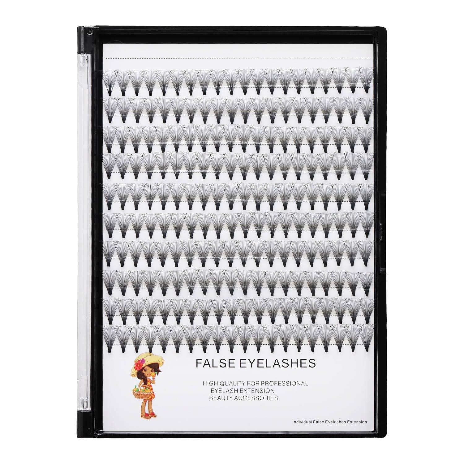 →VAYATOR False Eyelashes Clusters 200pcs D Curl 10-18mm to Choose Premade Russian Volume Fans Lashes 6D/10D/12D/14D/20D Makeup Personal Eyelash String