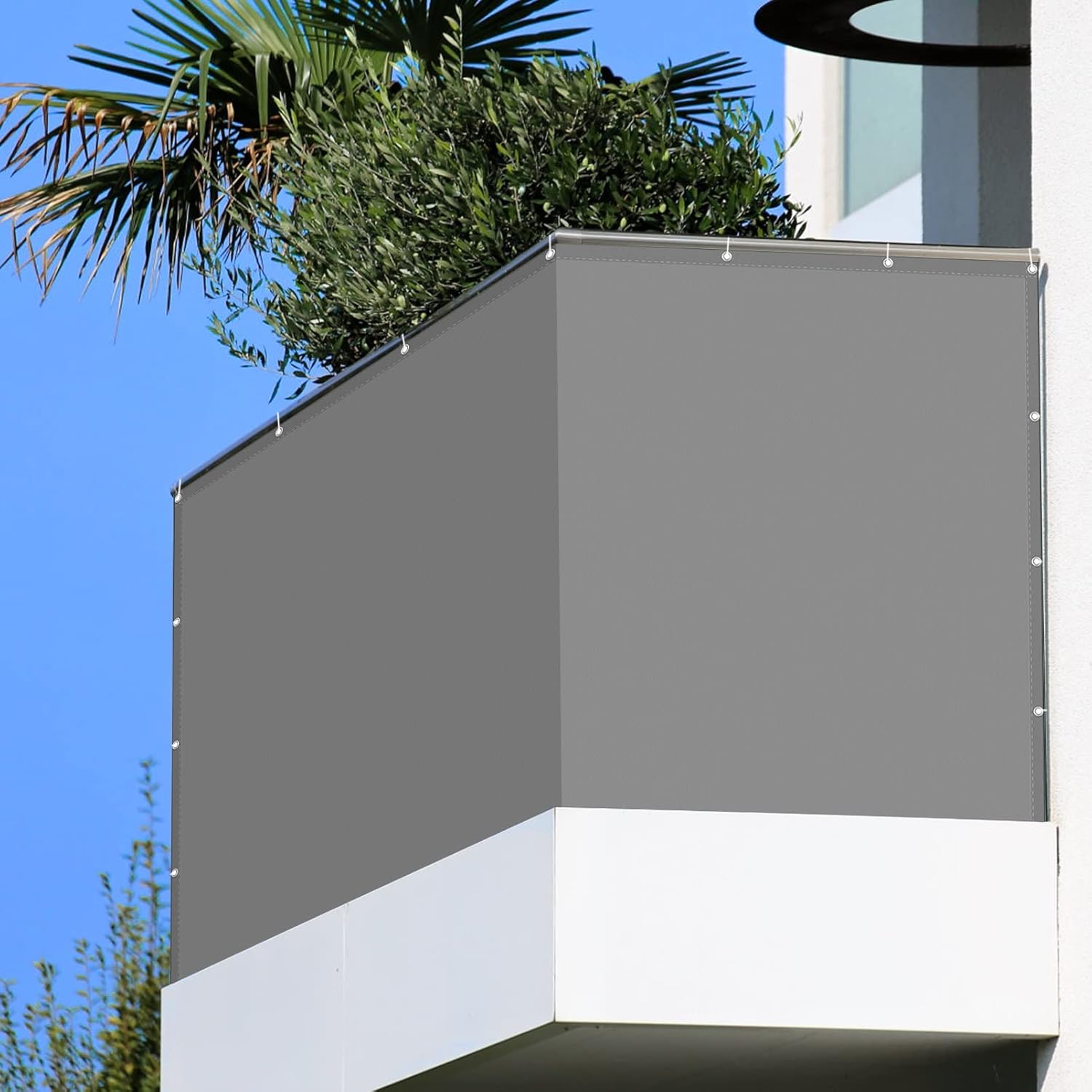 Balcony Privacy Screen 60 x 250 cm Windbreak Netting 100 Polyester