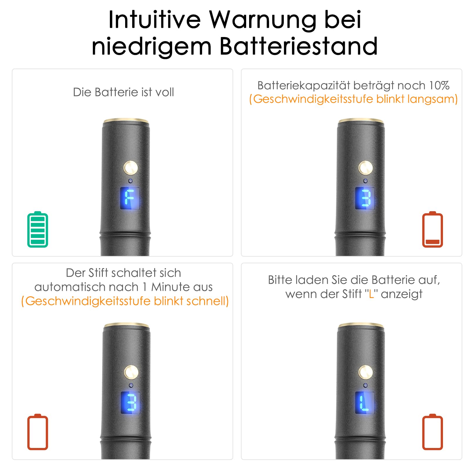 Dr. pen Ultima A8S Microneedling Pen – Innovatives Zwei-Ersatzkopf-Design | Originalprodukt, kabelgebundener Modus für langanhaltende Nutzung & drahtloser Modus ideal für Ausflüge/Reisen, 7 Cartridges