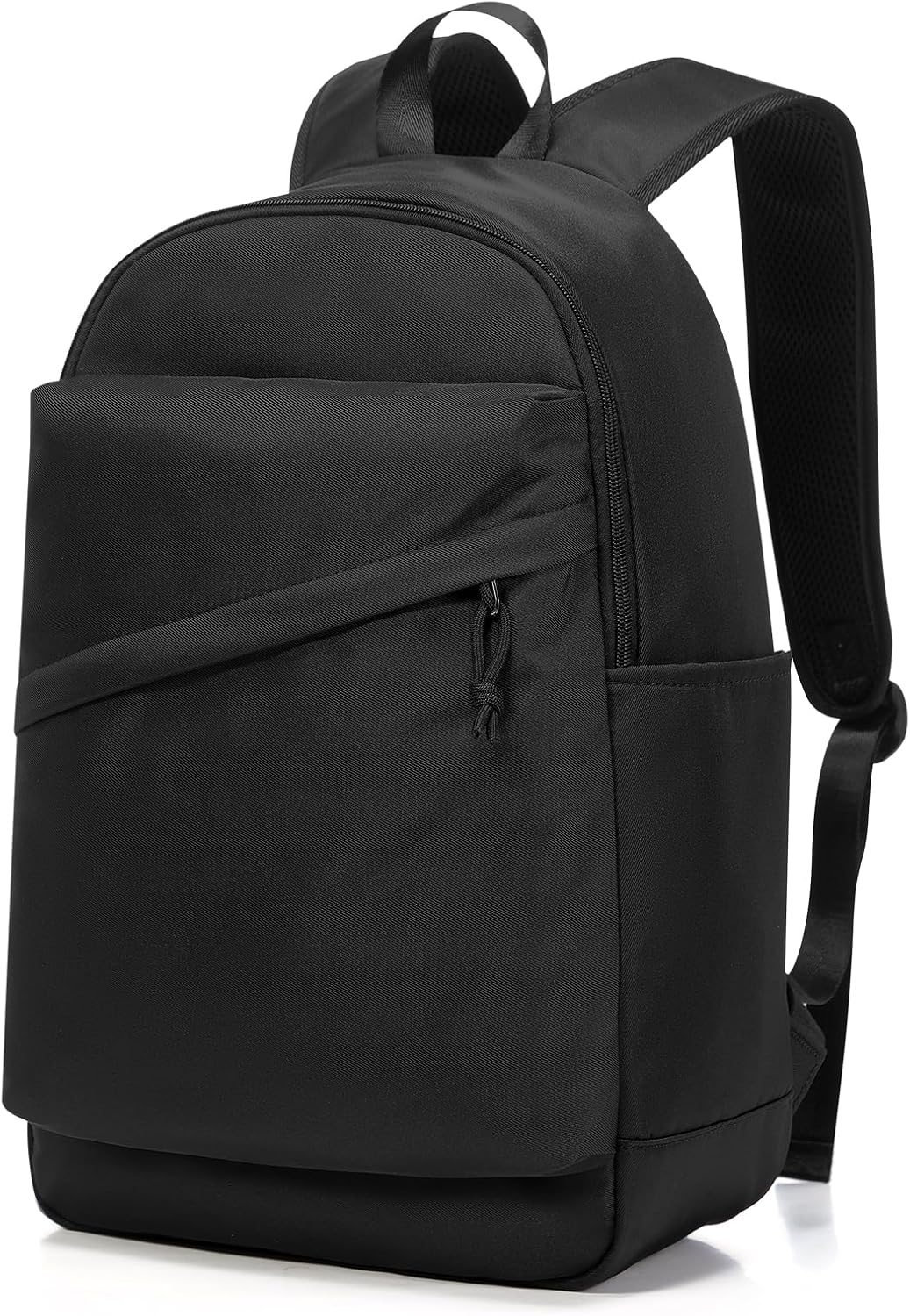 Lightweight Waterproof Black Middle School Backpack For Teen Girls Women, 15.6 Inch Laptop Cute School Bookbag For Travel, College, Daily Use