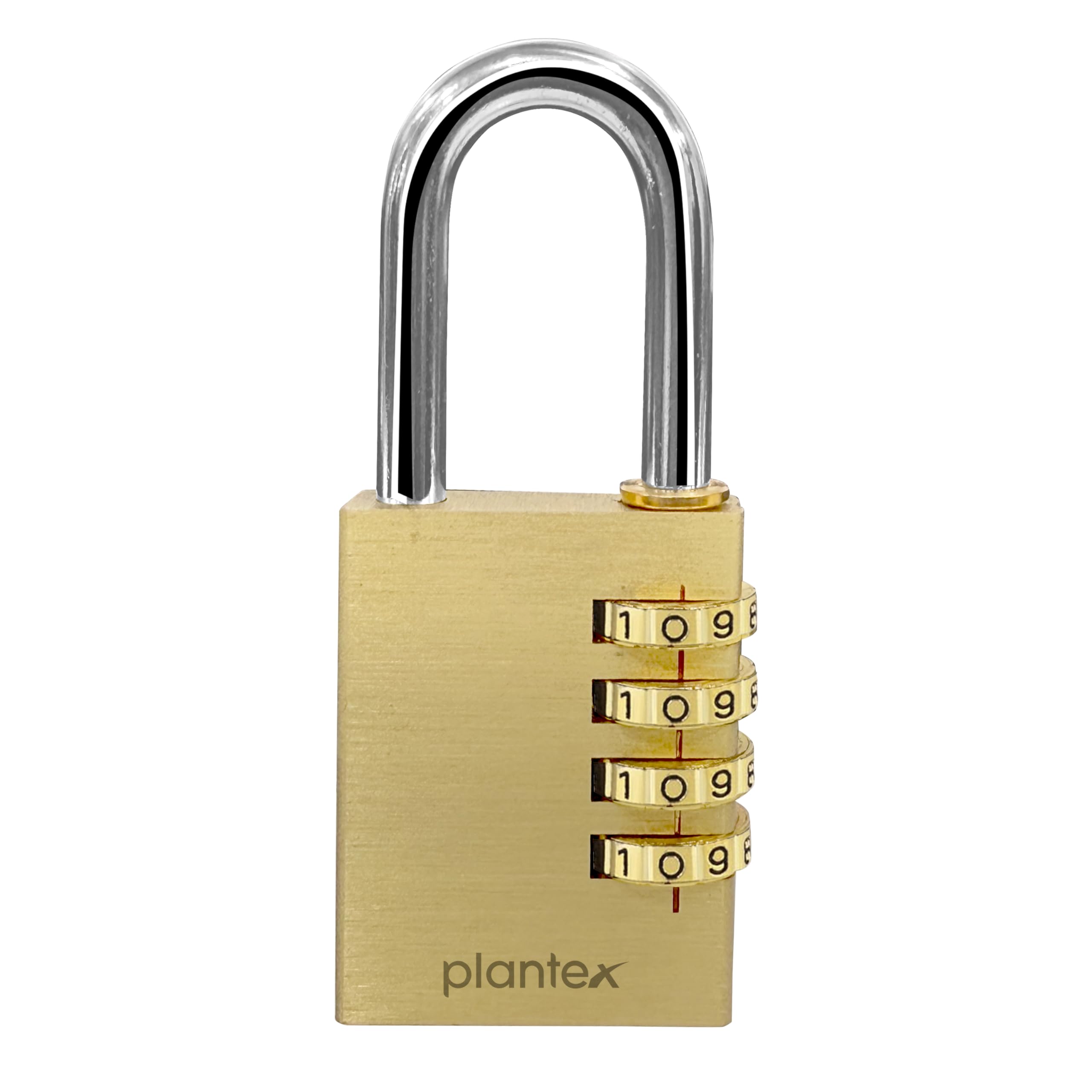 Plantex 4-Digit Code Combination Brass Lock/Number Lock/Portable Luggage Locks for Briefcase/Laptop Bags - Pack of 1 (Medium, Brass Antique)-picture-14