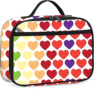 rickyh style Lunch Box with Padded Liner, Spacious Insulated Lunch Bag Durable Thermal Lunch Cooler Pack with Strap for Men Women Boys Girls Adults School Sports Beach Picnic Work Camp,2 Pocket