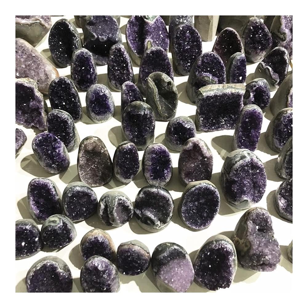 Lleno de Textura For Cristal Natural Cuarzo Uruguay Amatista Cristal geoda (Size : 300g)