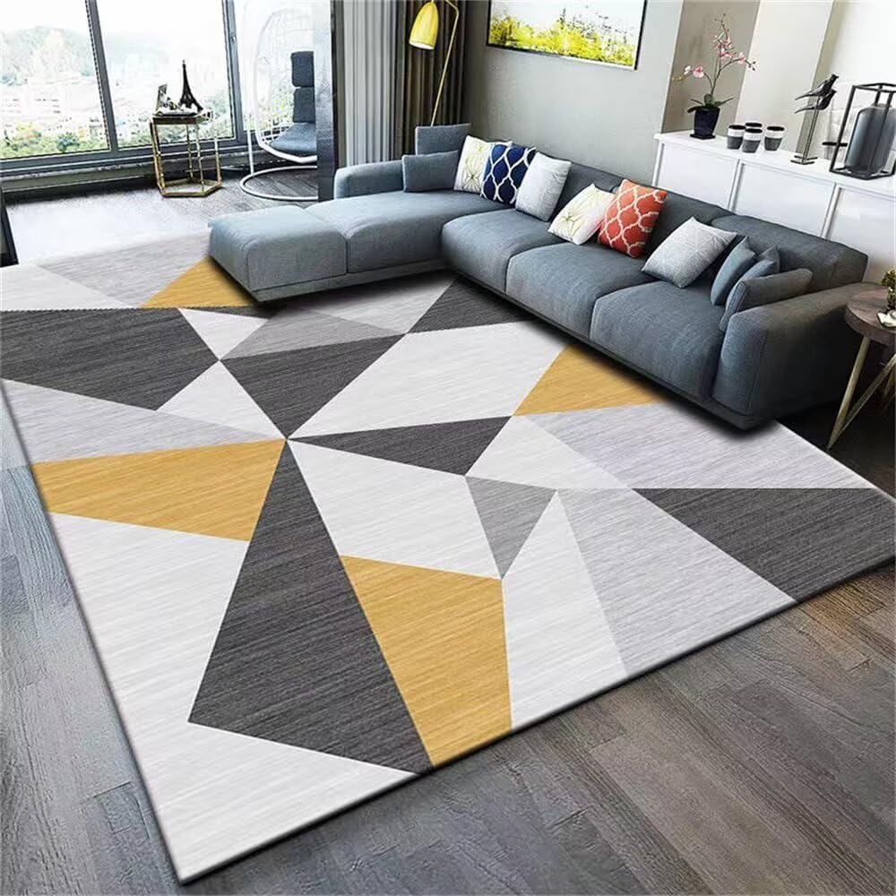 Tapis durable d'intérieur et extérieur au design géométrique raffiné