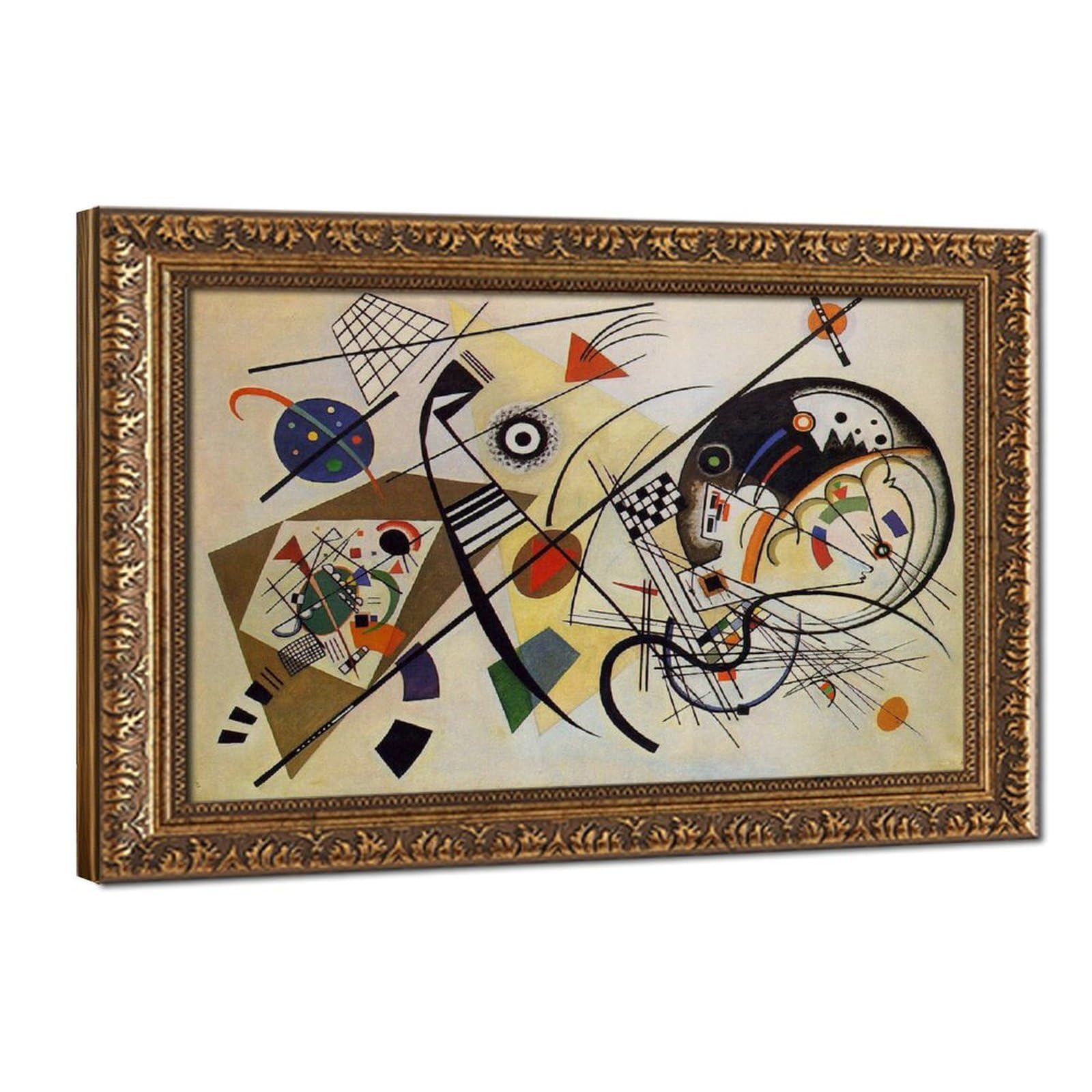 WCYB Transverse Line Wassily Kandinsky Posters Prints Canvas Deco Paintings Wall Art Hangable Frame 20" L X 30" W