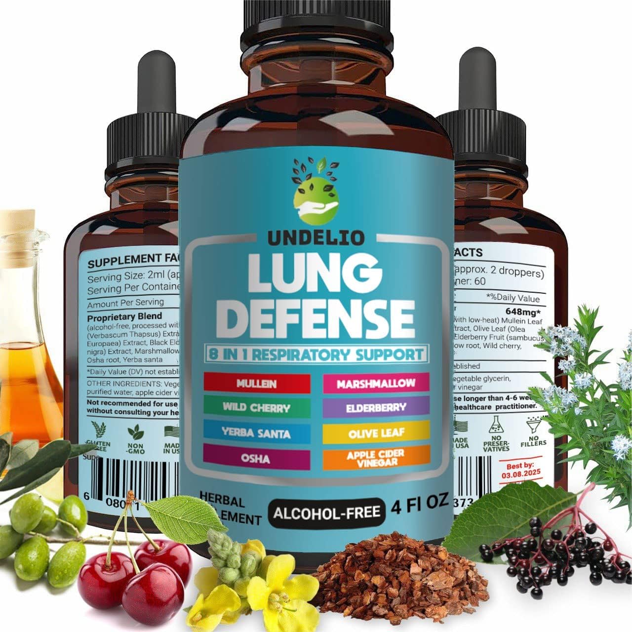 Lung Clear Pro Drops Natural Respiratory Blend with