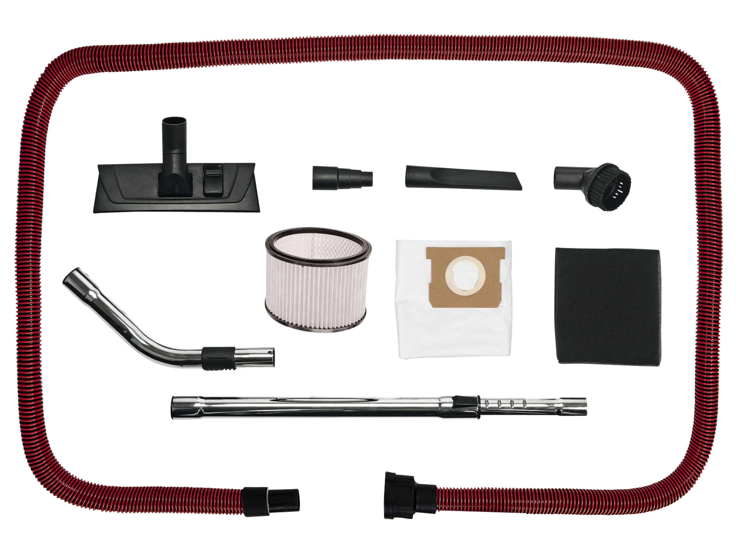 Einhell Te-Vc 2340 Odkurzacz Przemysłowy, Czerwony/Czarny/Srebrny, 40 l