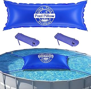 Pool Pillows for Above Ground Pools 4x15ft, 0.4mm Ultra Thick Pool Air Pillows for Closing Winter,Cold-Resistant Pool Winterizing Pillow for Above Ground Winter Pool Cover (2x16.5ft Rope Included)