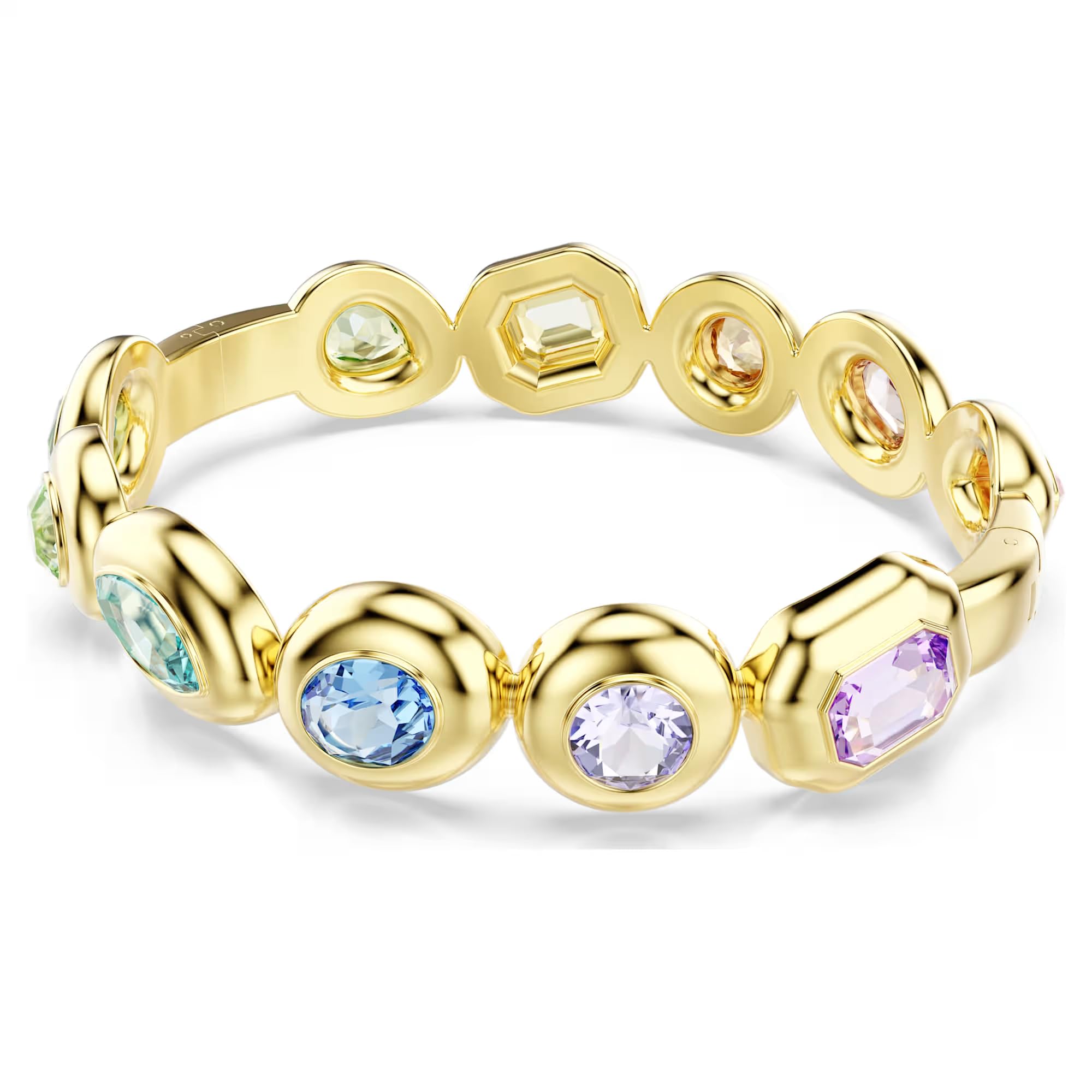 Swarovski Gema Armreif, Unisex, mehrfarbig, vergoldet