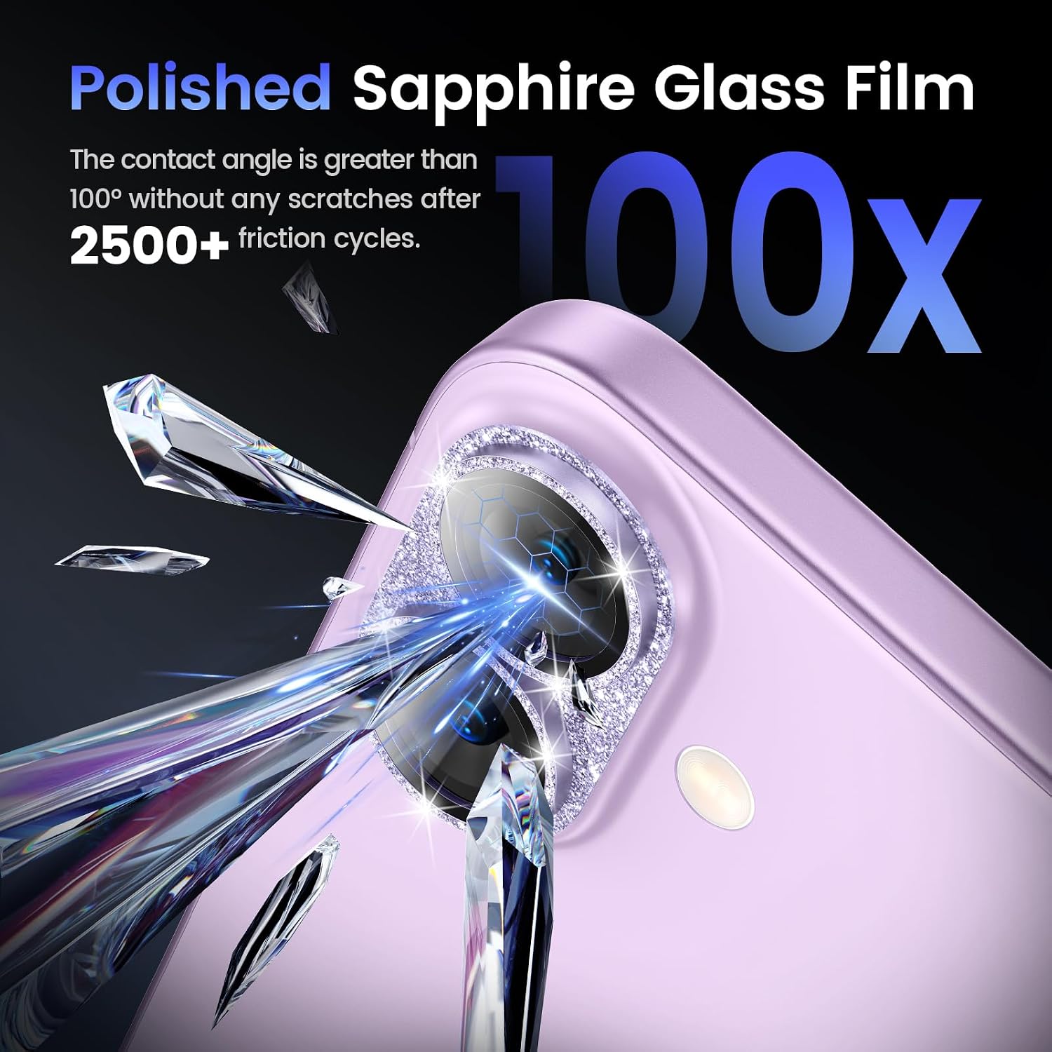 Tensea for iPhone 17 Camera Lens Protector, Metal Aluminum Alloy Tempered Glass Cover Camera Screen Protector Accessories, Case-Compatible for iPhone 17 6.3inch