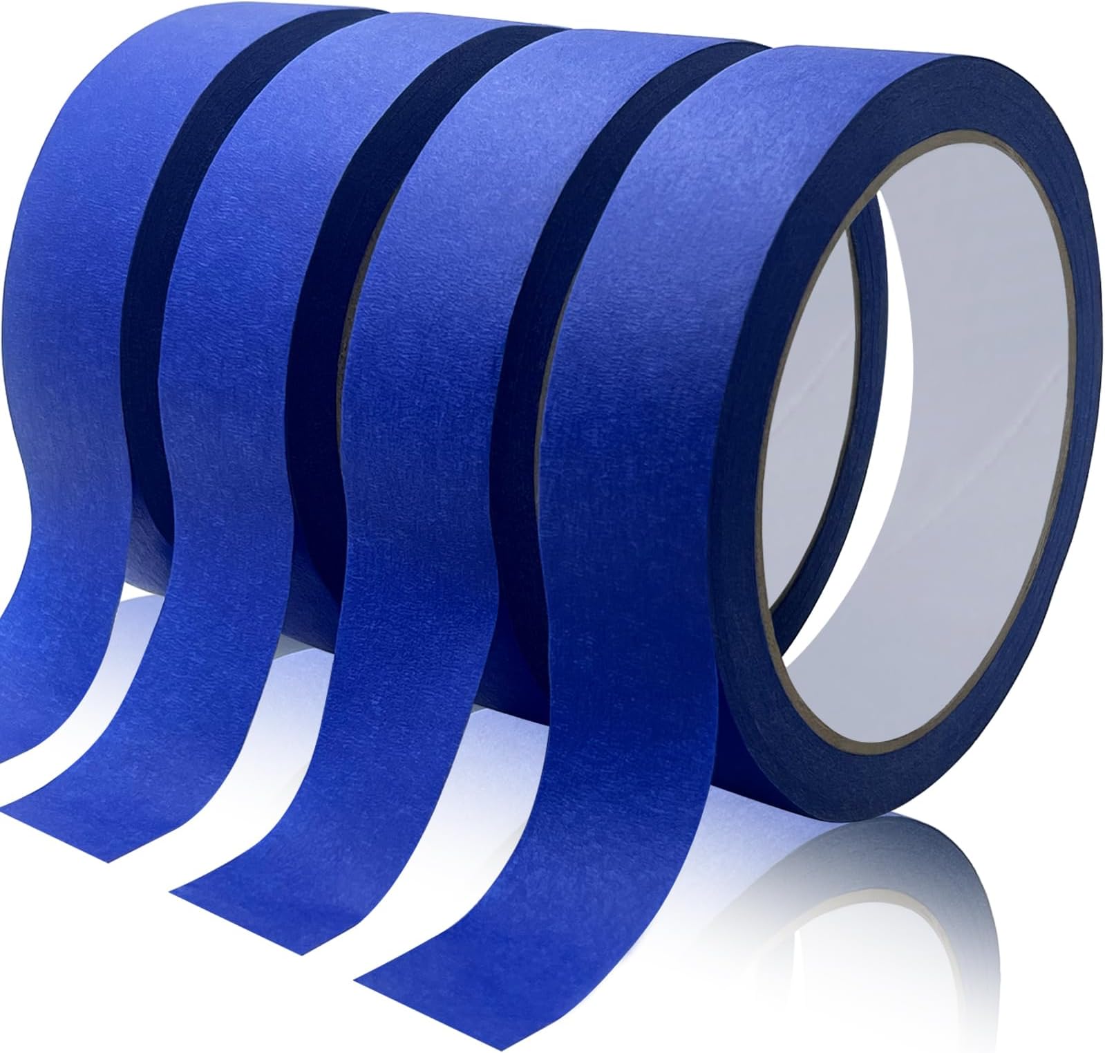 Blue Painters Tape, Masking Tapes, Premium Painter's Tape (88yd=4Rolls*0.94in*22yd), Adhesive Paint Tape for Wall Painting, DIY Artist Craft Arts, Decoration, Drafting, No Residue,Easy Removal