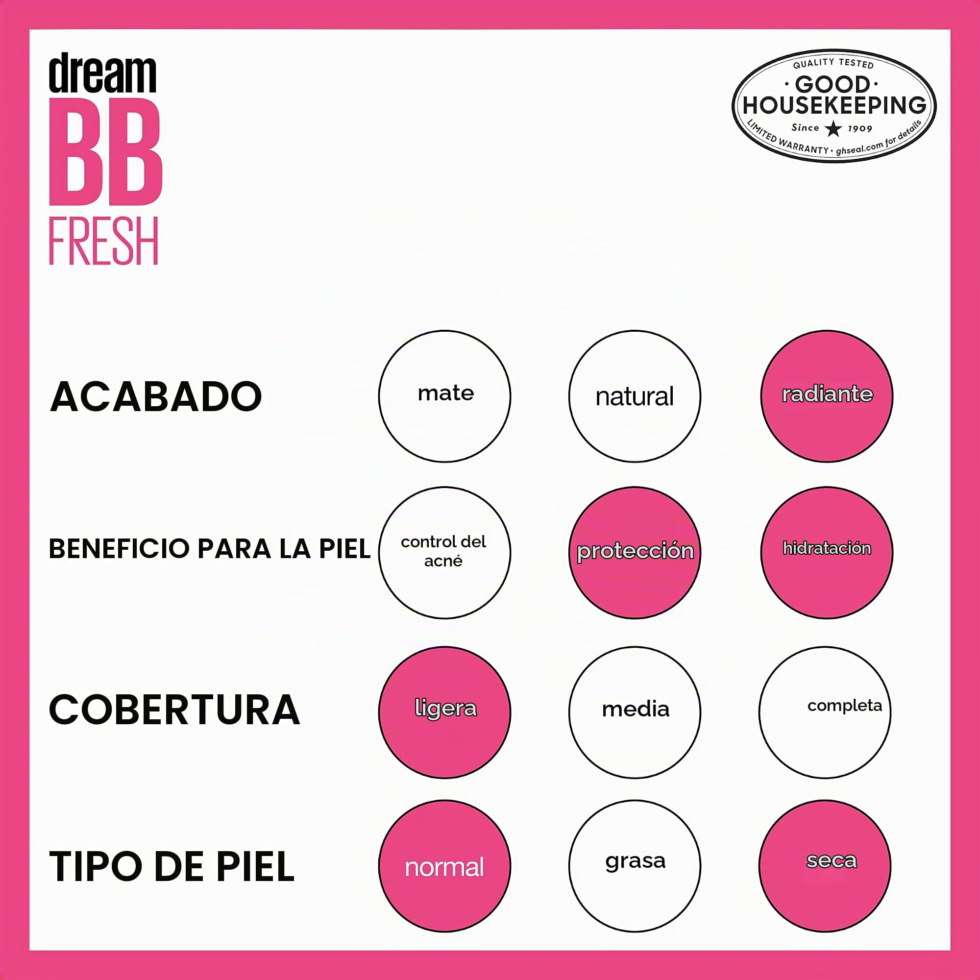 Maybelline Dream Fresh BB Cream (8 in 1 Skin Perfector) aus USA (Light-Medium)