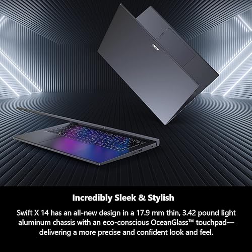 Miniatura 4 de Acer Swift X 14 SFX14-71G-5911 Creator Laptop  14.5 pulgadas 2560 x 1600 (120Hz, 100% sRGB)  Intel i5-13500H  GPU NVIDIA RTX 3050  16 GB LPDDR5  512