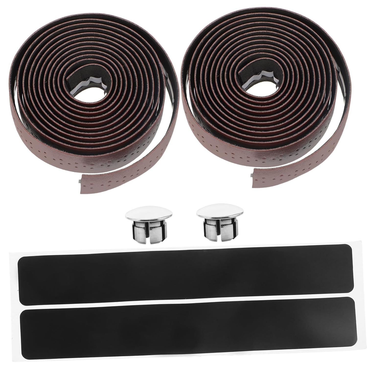 ibasenice 5sets Pu Handlebar Tape for Road and Mountain Breathable Lightweight -Skid Grip Covers Easy Installation for Cycling Enthusiasts