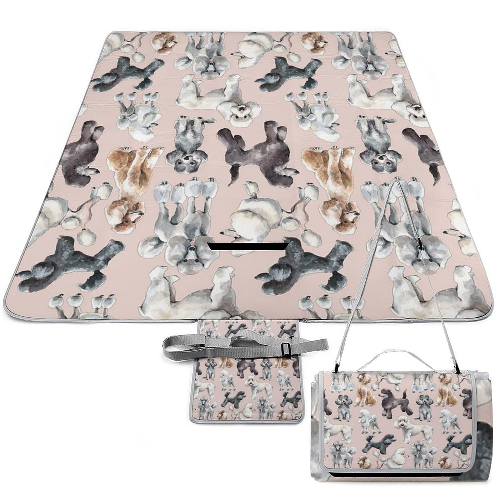 Couverture de pique-nique imperméable Oodles of Poodles pour éviter l'herbe mouillée