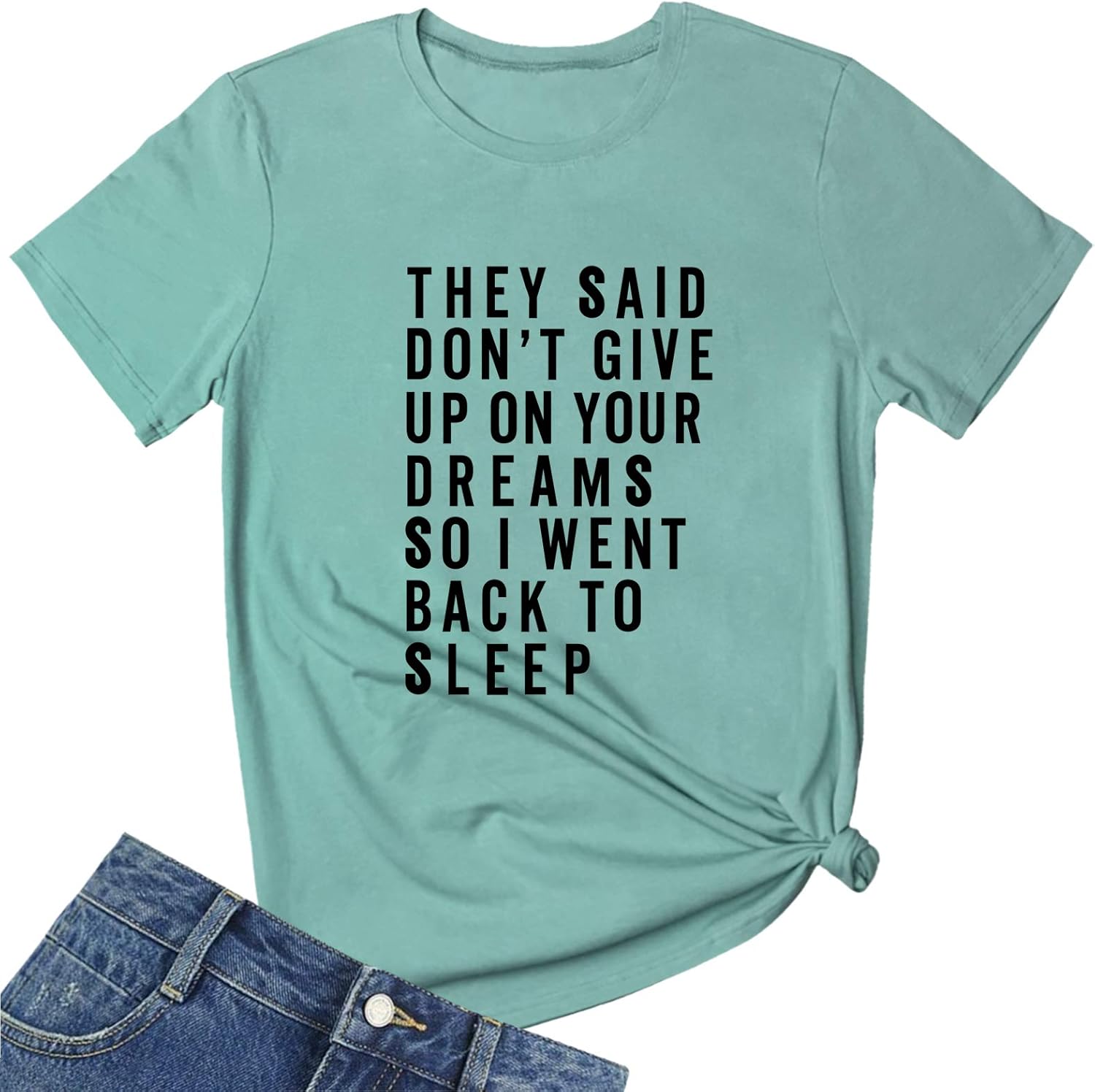 BLACKMYTH Women T Shirt Graphic Letter tee Shirt Fashion Short Sleeve Tops Summer