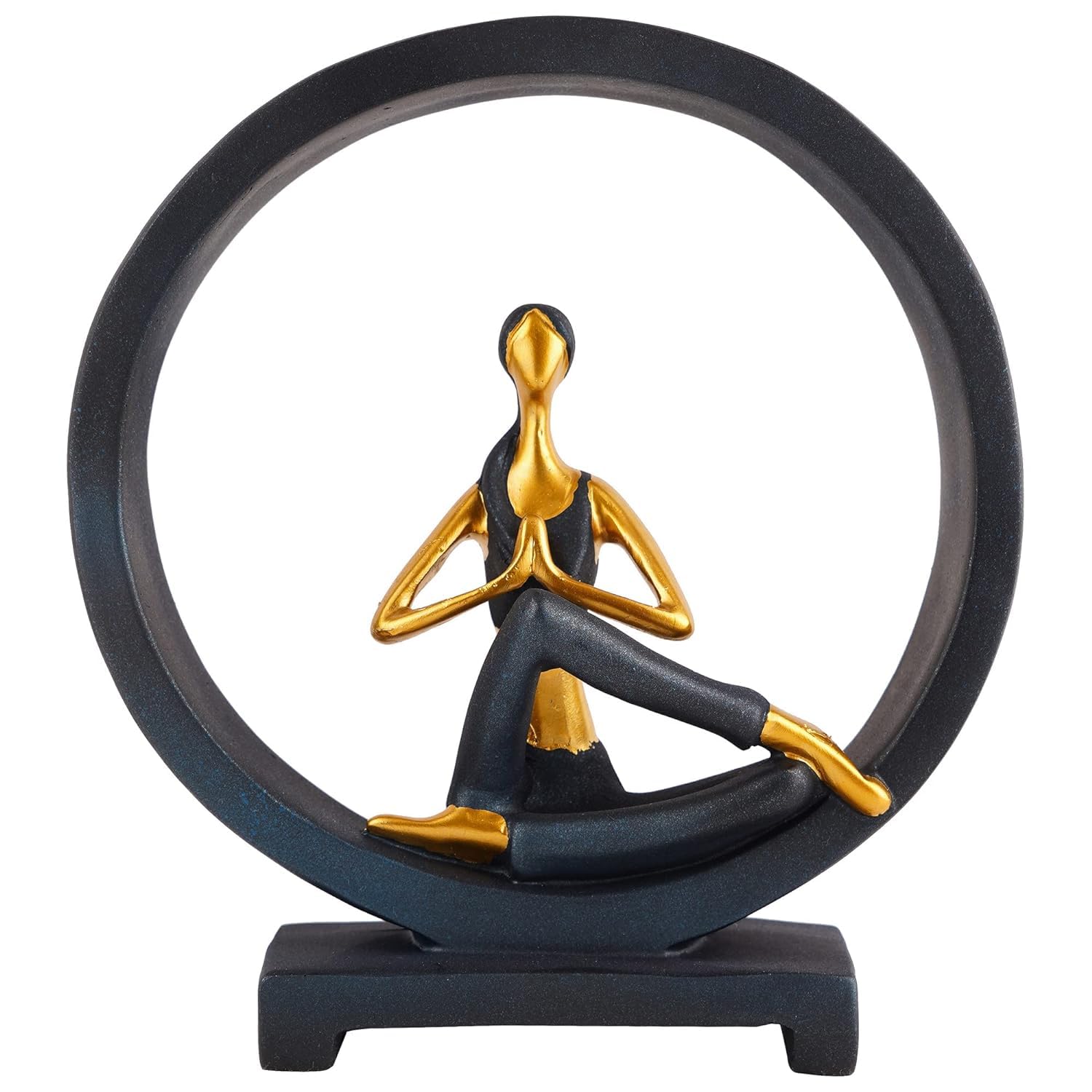 YAGVIZ Resin Yoga Posture Lady Showpiece Decorative Statue For Home Decor Living Room Bedroom Shelf Decoration- Sculptures And Decoration, 22 Centimeters, 23 CM, Black (B0CPFM5Y4T) Amazon Price History, Amazon Price Tracker