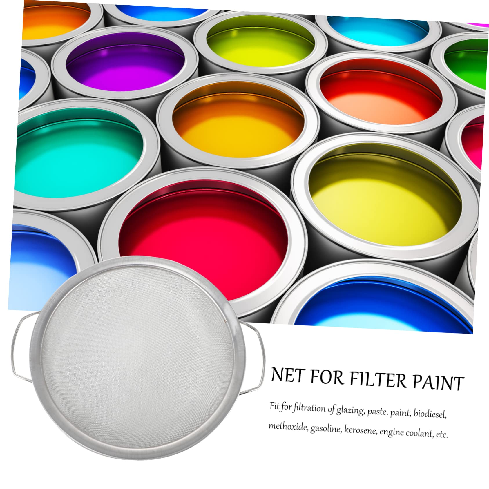 Filtro Per Vernice A Rete In Acciaio - Per Secchi Da 5 Galloni, Filtrazione Pittura A Olio E Lattice - Foto 2