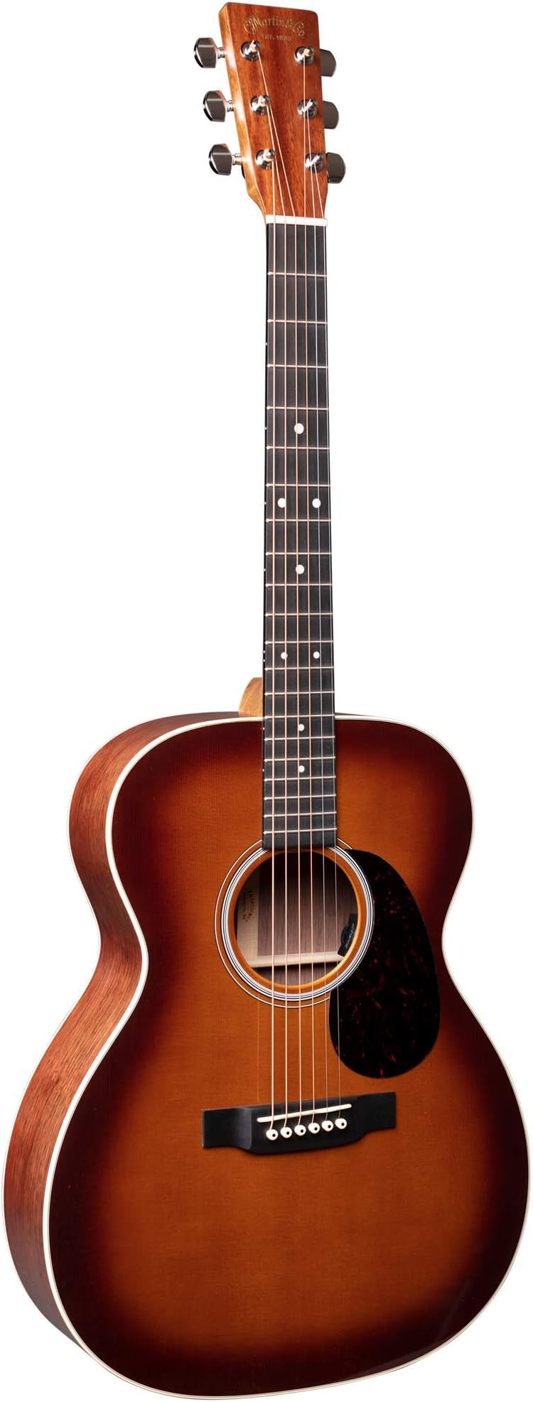 Martin Guitar 000E Black Walnut Ambertone Acoustic-Electric Guitar with Soft-Shell Case, Sitka Spruce and Black Walnut Construction with Satin Finish, 000-14 Fret and Modified Low Oval Neck Shape