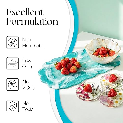 Miniatura 4 de UncleResin Kit de resina epoxi de 2 galones, fundición de baja viscosidad transparente 11, sin burbujas, para mesa de río, madera, preservación de