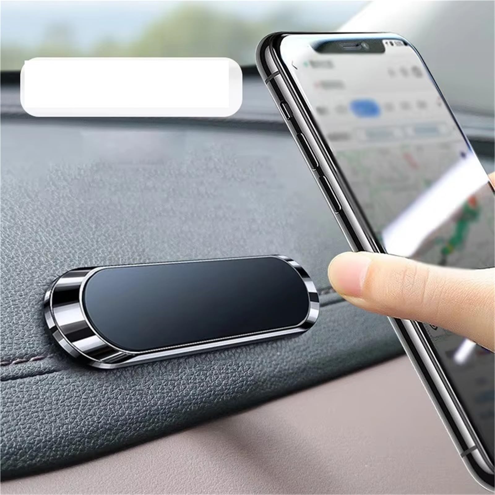 Per Samsung Supporto Universale Auto Magnetico Telefono Auto Magnetico Supporto Cellulare Supporto Telefon GPS Porta Cellulare Auto(Black)