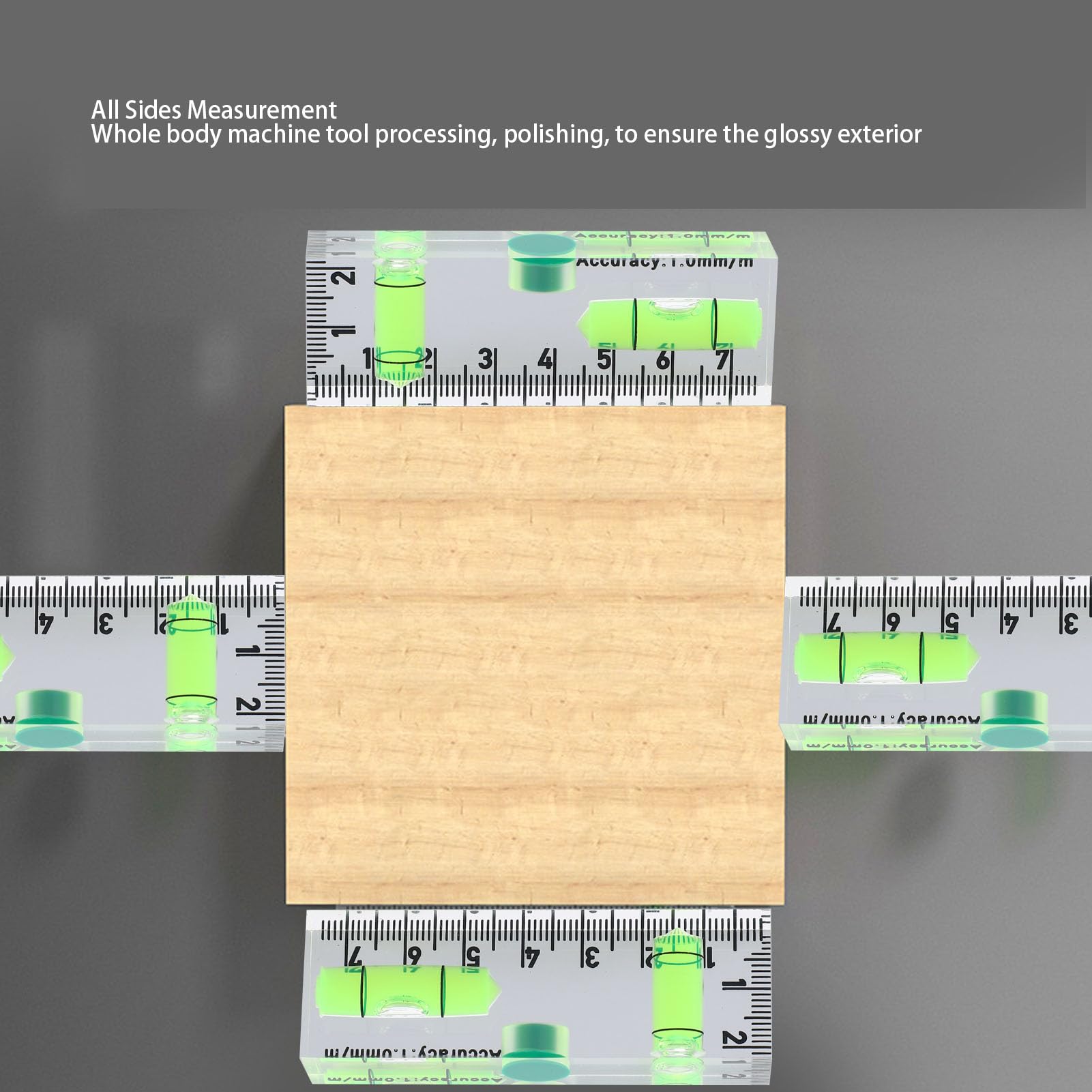 Mini livella magnetica Righello Piccolo strumento livella a bolla in acrilico per misurazioni orizzontali e verticali con elevata precisione per progetti fai da te e costruzioni