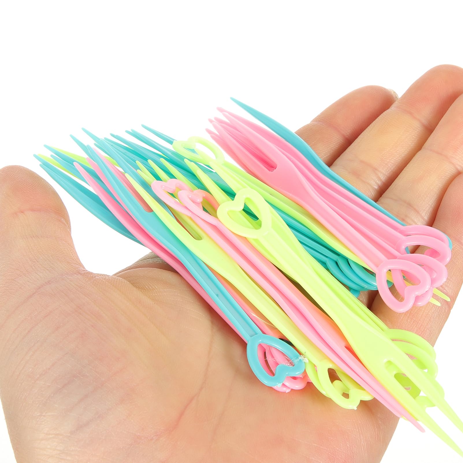 CIYODO 500Pcs Fruit Forks for Desserts and Appetizers Smooth Edges Party Dessert Picks for Events Food Picks for Home Bar Cafe and Restaurant