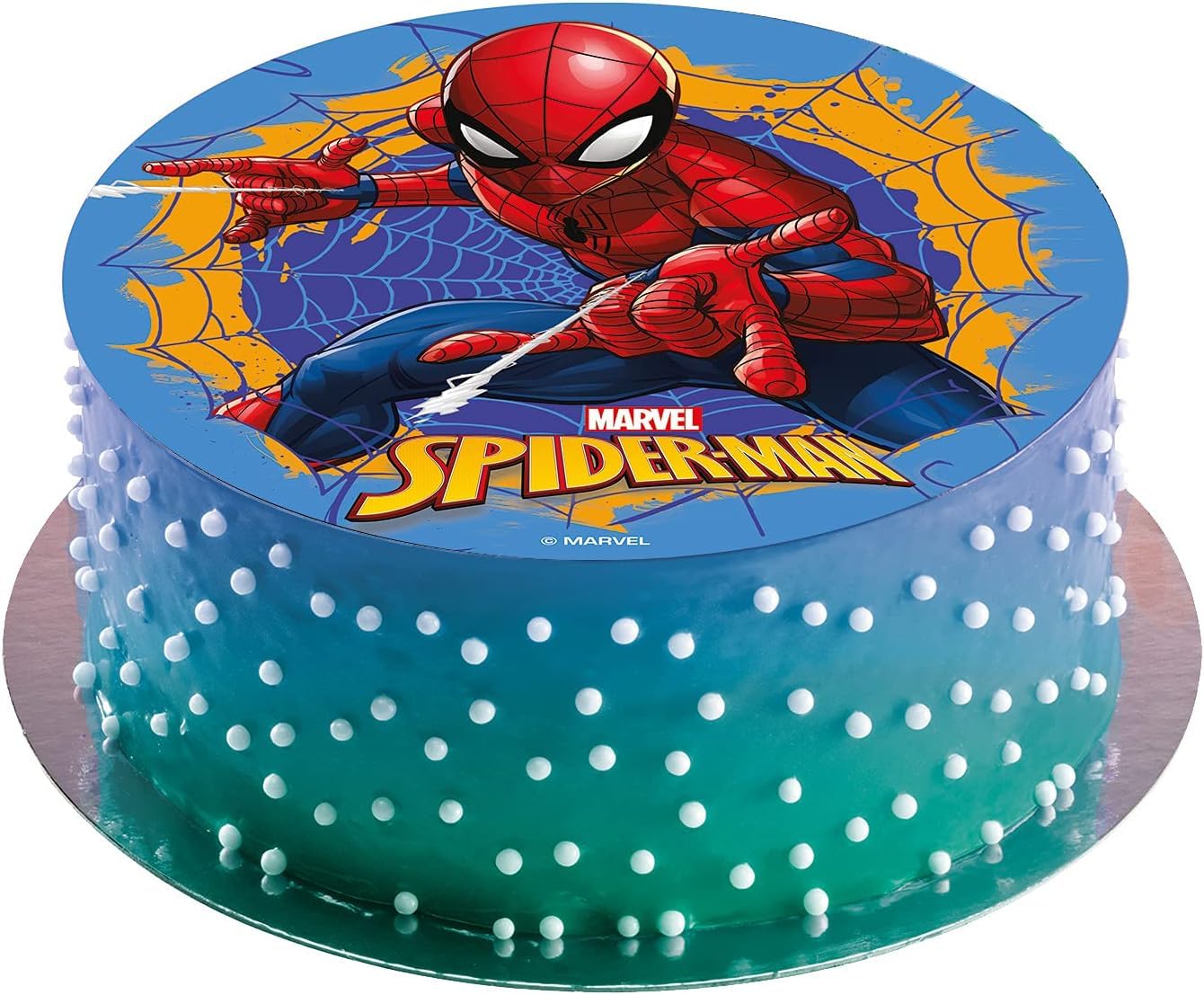 Décor Comestible Gâteau Deadpool En Azyme - Diamètre 20 Cm - Pour Anniversaire - Neuf