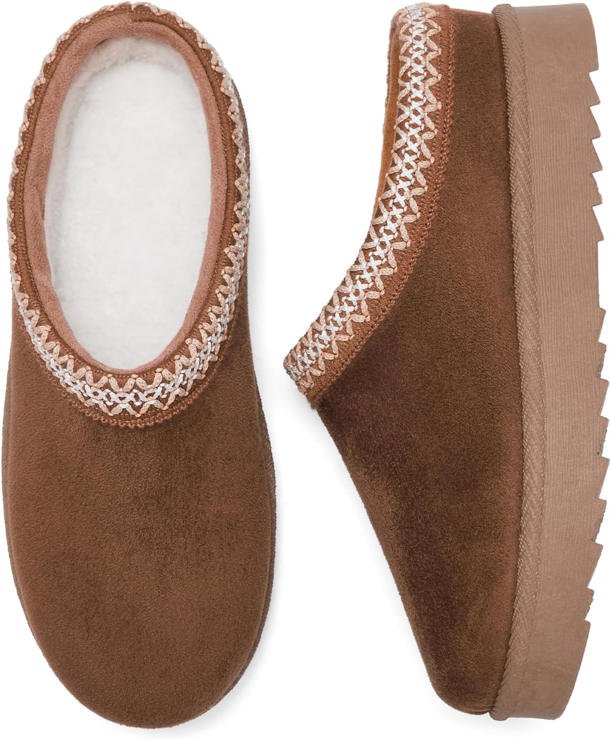 Women's Slippers Platform Mini Boots Anti-Slip Boot For Outdoor Short Ankle Boot Fur Fleece Lined Sneakers House slippers - Image 4