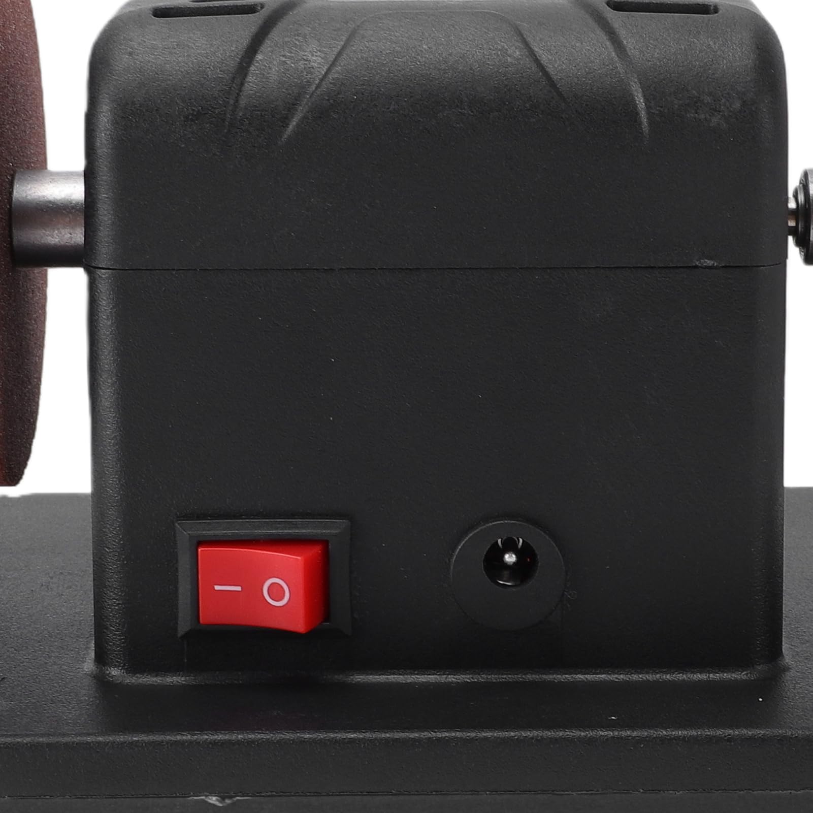 Fafeicy Amoladora de Banco Inalámbrica Mini Amoladora de Banco de Pequeña 2000-6000 RPM Velocidad Variable con Discos Abrasivos Dobles de 3 Pulgadas Grano 36 60 para