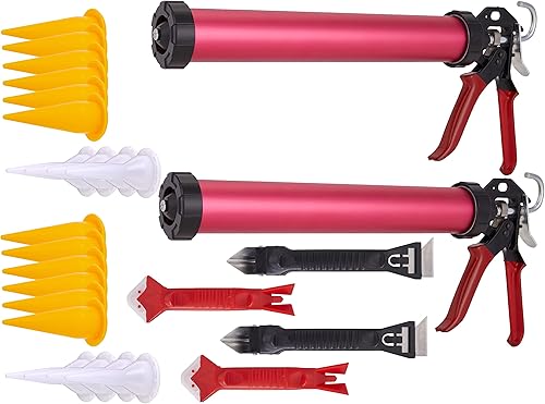 RightHand Pistola de calafateo manual de salchichas de 203fl oz dispensador cilĂndrico a prueba de fugas para pegamento adhesivo y sellador con 10 RightHand Pistola de calafateo manual de salchichas de 203fl oz dispensador cilĂndrico a prueba de fugas para pegamento adhesivo y sellador con 10