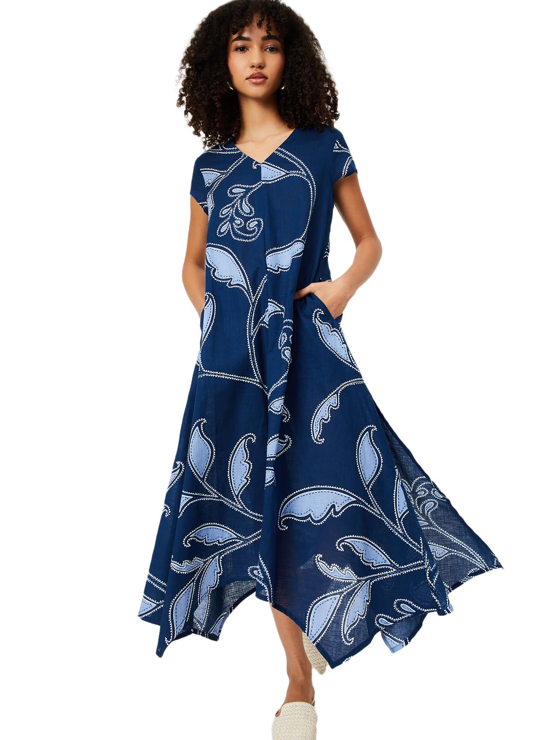 Max Women’s Cotton A-Line Midi Dress