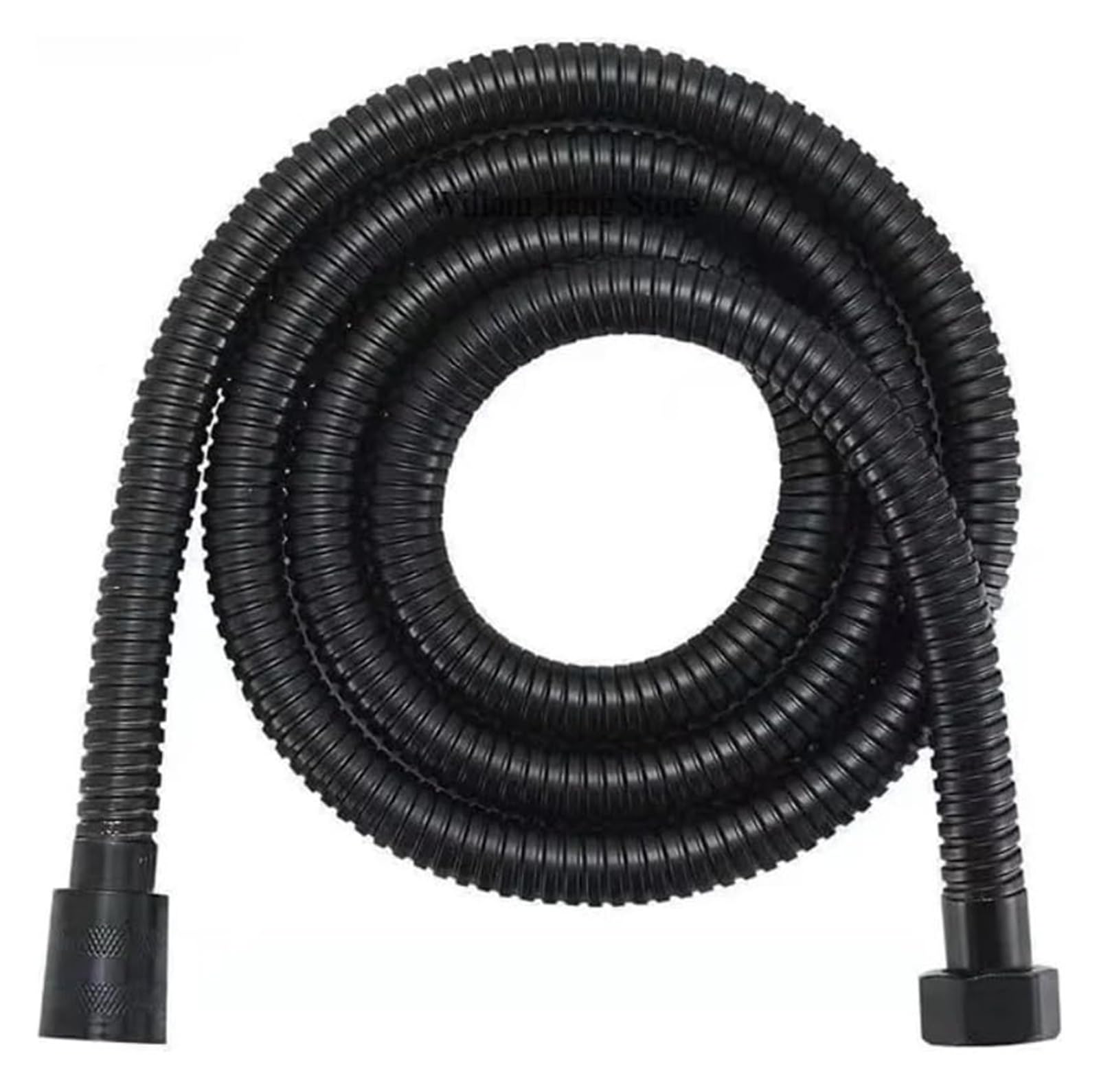 Gkirqvpe Svart Shower Hose, Stainless Steel Shower Hose Black/Silver 1.5M/2M