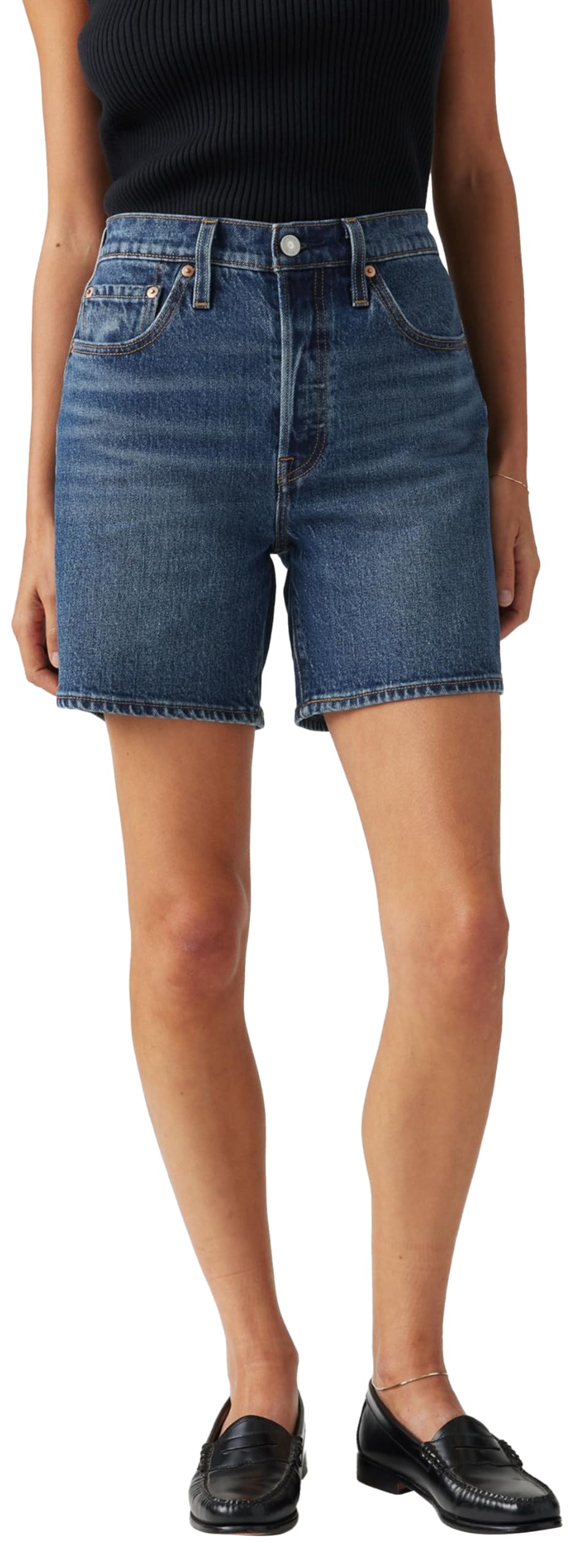 Levi's 501 Mid Thigh Pantalones cortos vaqueros Mujer