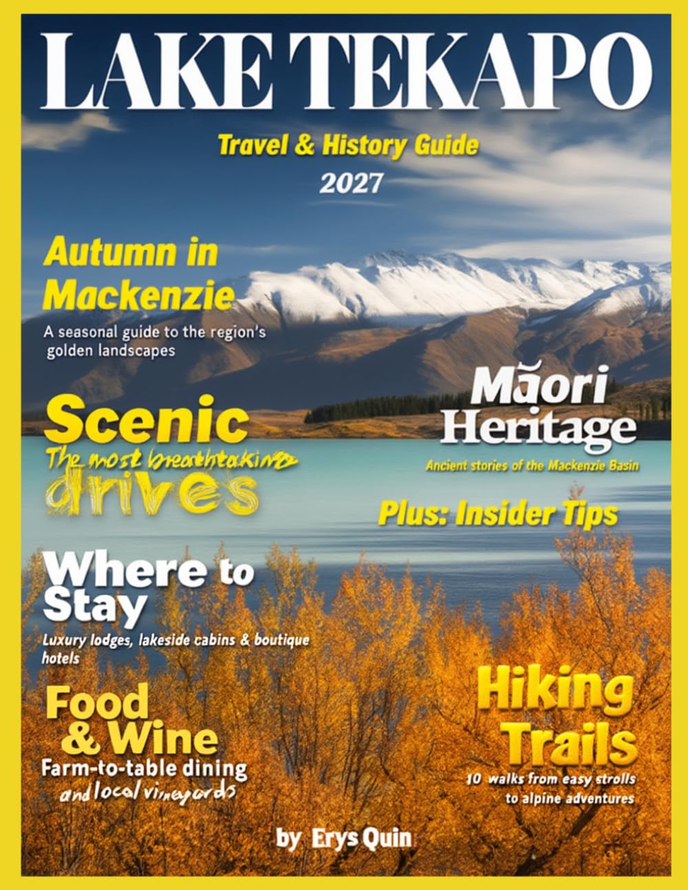 LAKE TEKAPO TRAVEL & HISTORY GUIDE 2027 (FULL COLOR): Your Roadmap to Nature, Comfort, and Discovery in Lake Tekapo Including Itineraries for Families, Couples, Solo Travelers, and Adventure Seekers