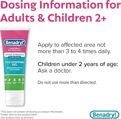 Miniatura 6 de Benadryl Gel antistamínico extra fuerte antidolor 35 onzas líquidas botella en onzas 312547171571 19 1 1