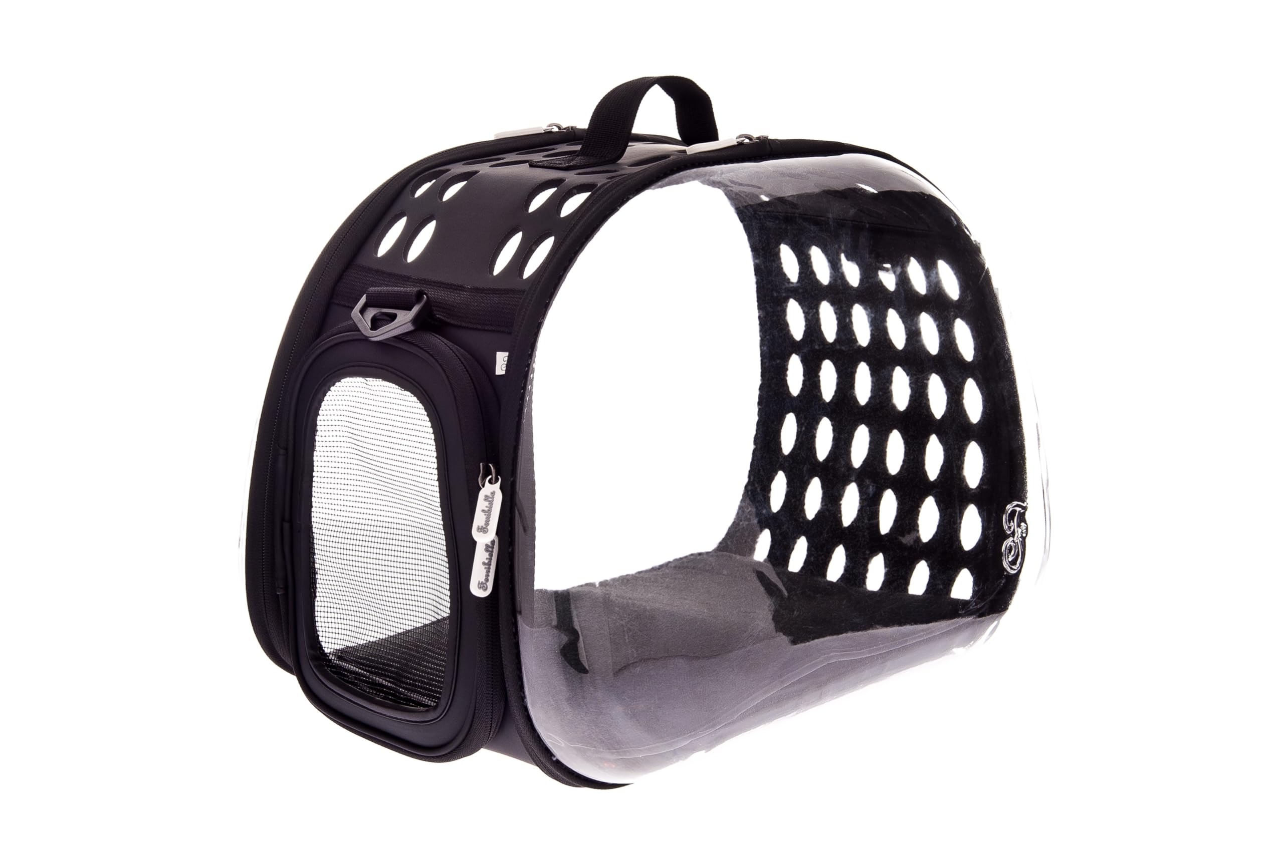 Ferribiella Trasportino/Borsa Rigida con Laterali Trasparenti 44 * 27 * 33 cm
