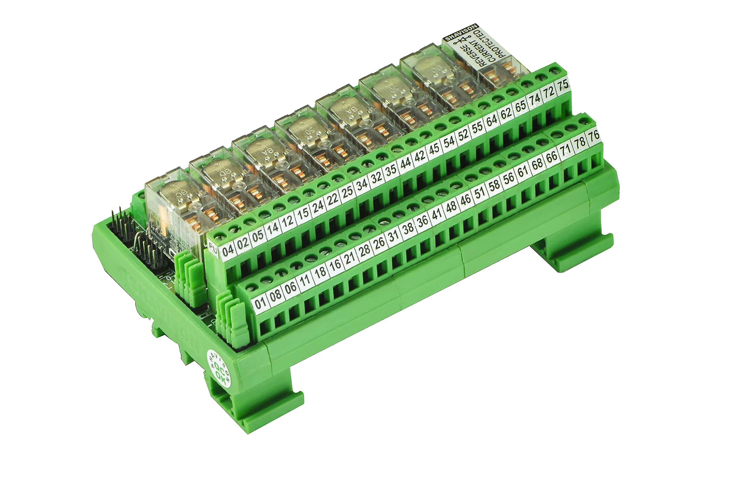 Shavison Relay Module AS395-24V-OE, 2C/O, 8 Channel, 24VDC Coil, OEN Relay, Reverse Blocking Diode, Directly Soldered Relay, Contact Rating : 28VDC/230VAC, 5A (B01N4246S2) Amazon Price History, Amazon Price Tracker