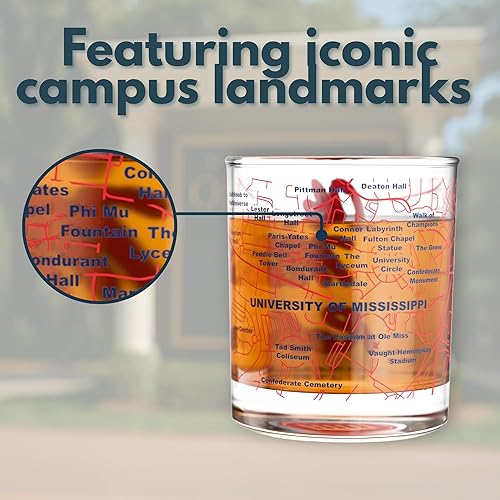 Miniatura 202 de Juego de vasos de whisky de la Universidad de Virginia Occidental (2 vasos de bola baja) – Contiene logotipo de West Virginia Mountaineers a todo