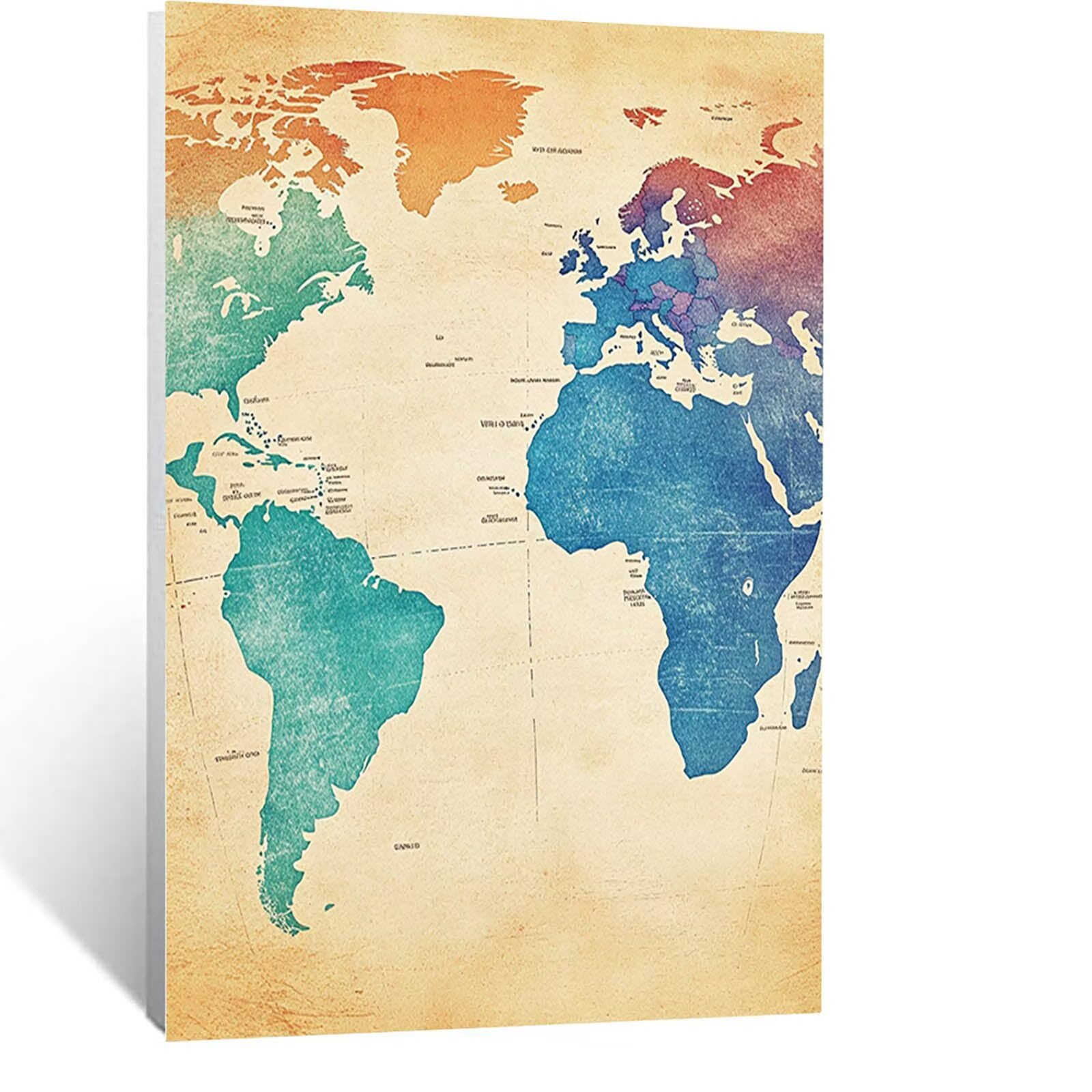 Mappa del mondo Diamond Painting Kit Completo, Diamond Painting Mappa Quadri con Perline Hobby Creativi Adulti, DIY 5D Diamantini Crystal Art Pittura Diamante Kits per Decorazioni Casa 70x95 CM 1443