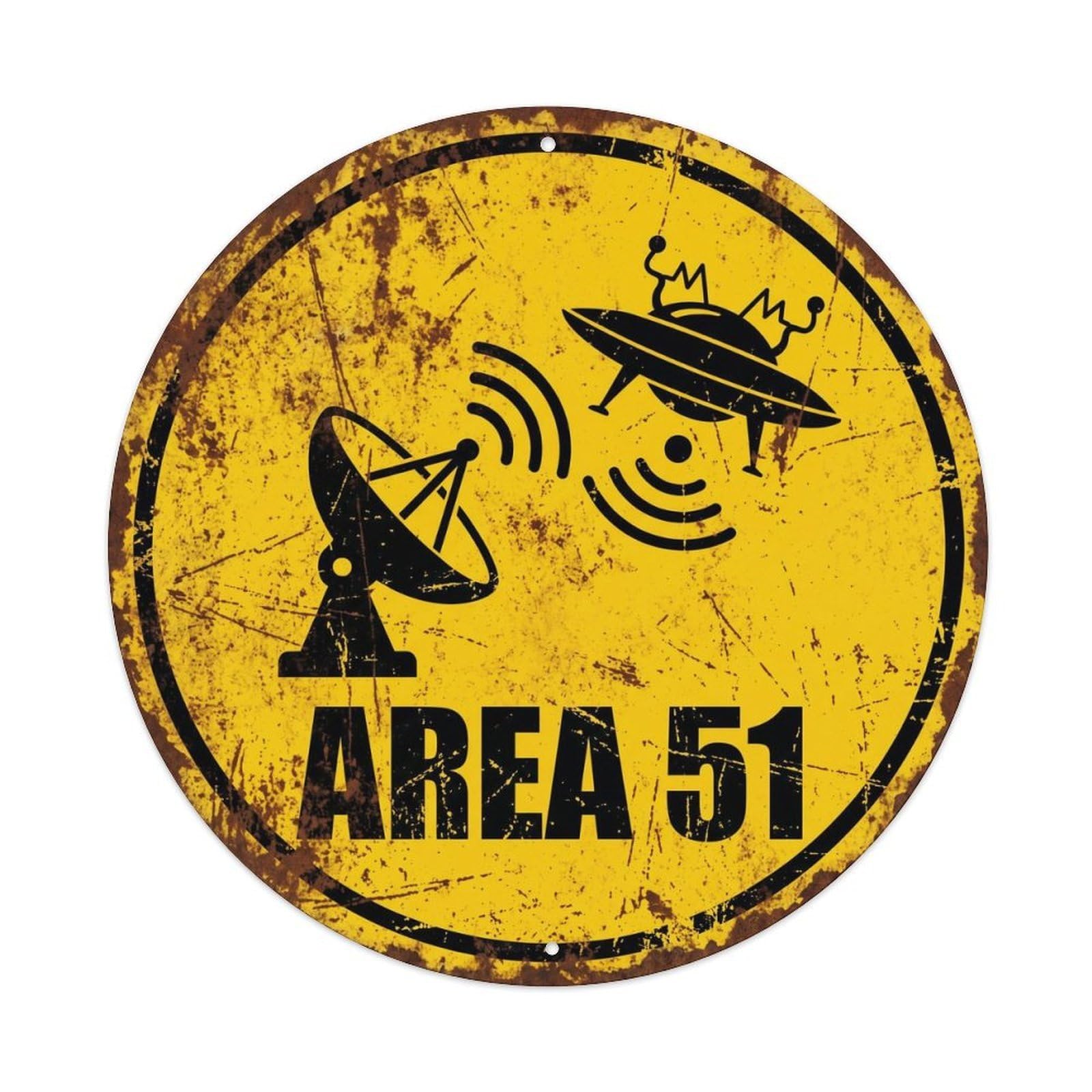 Alien Area 51 ContactMetal Tin Sign